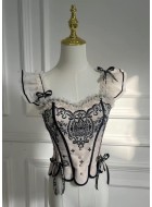 Unideer Butterfly Orchid Note Corset Top and Skirt(Reservation/2 Colours/Full Payment Without Shipping)